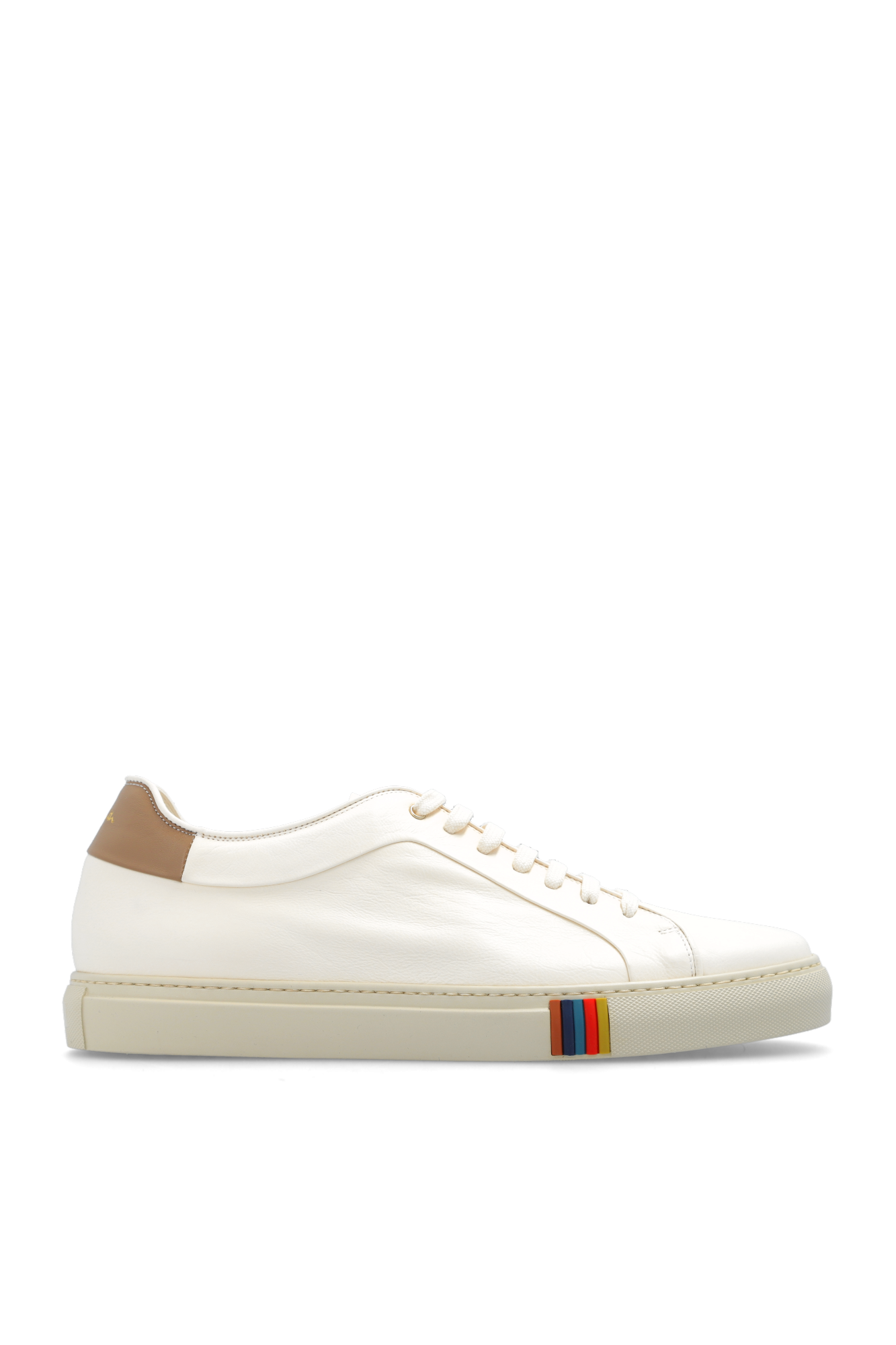 GenesinlifeShops Italy Cream Leather sneakers Paul Smith